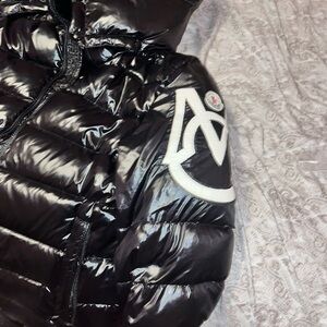 Moncler Black Shiny Puffer Jacket